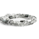 10x6mm Tourmalinated Quartz Faceted Nuggets 14 inch 30 beads - The Bead Traders