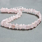 10x7-12x8mm Rose Quartz double drilled kites 16 inches 47 pieces - The Bead Traders