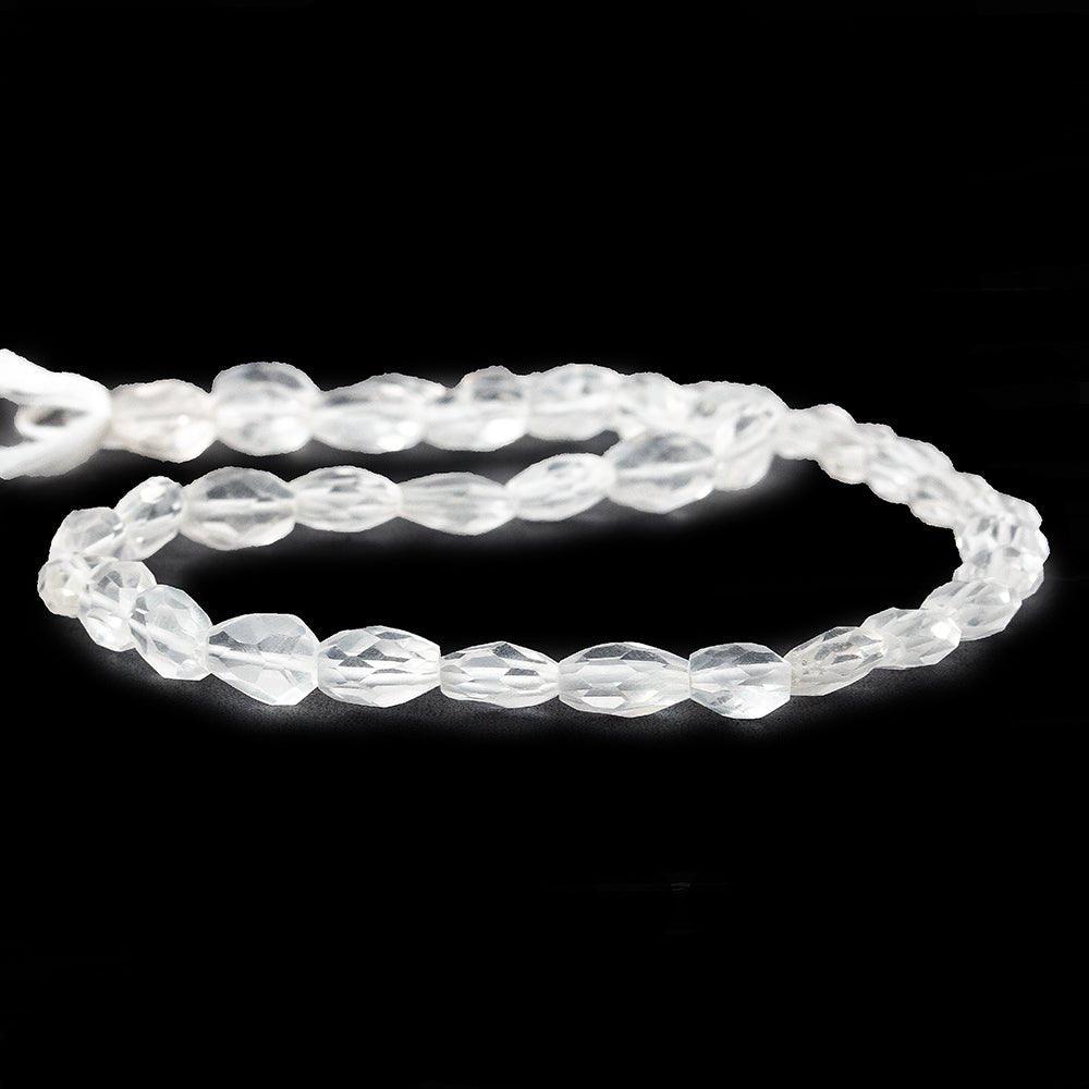 10x7mm Crystal Quartz Faceted Oval Beads, 14 inch - The Bead Traders