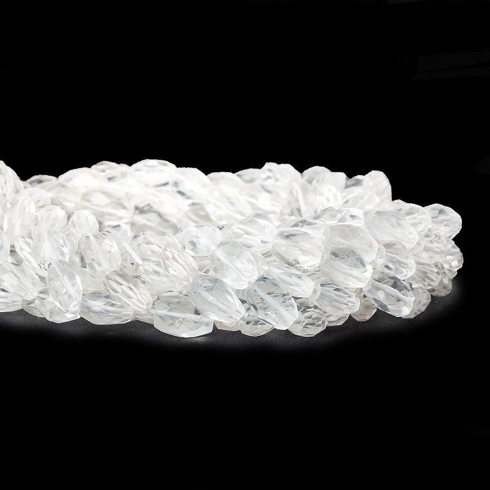 10x7mm Crystal Quartz Faceted Oval Beads, 14 inch - The Bead Traders