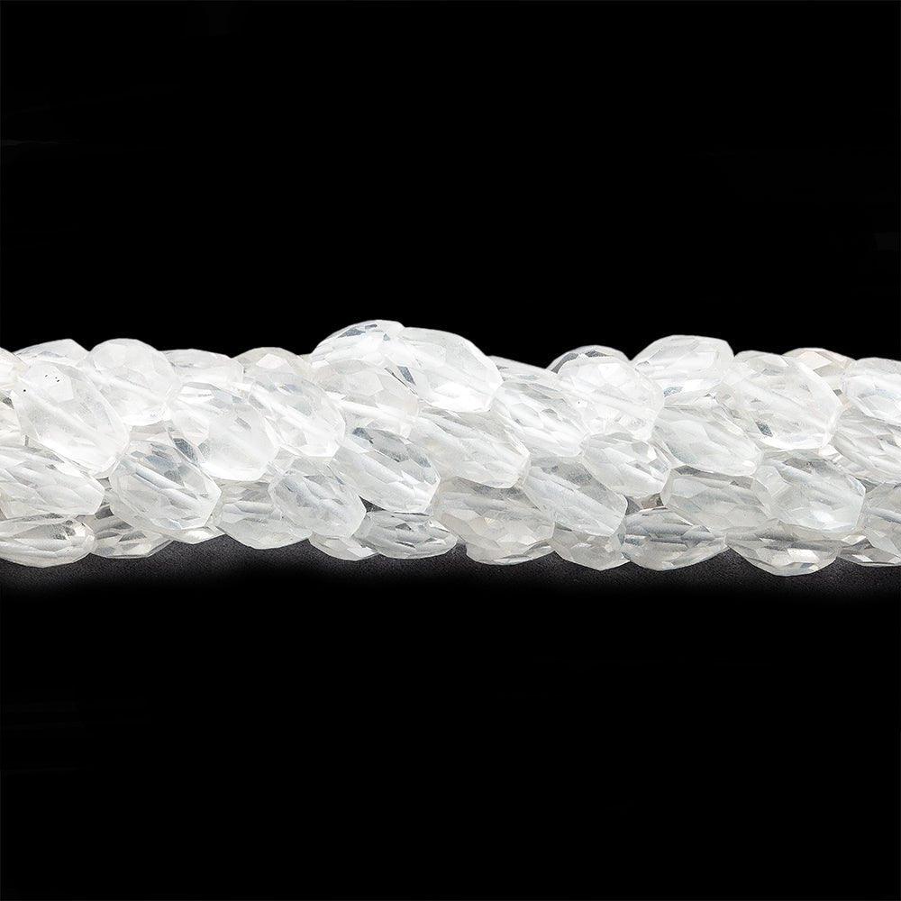 10x7mm Crystal Quartz Faceted Oval Beads, 14 inch - The Bead Traders