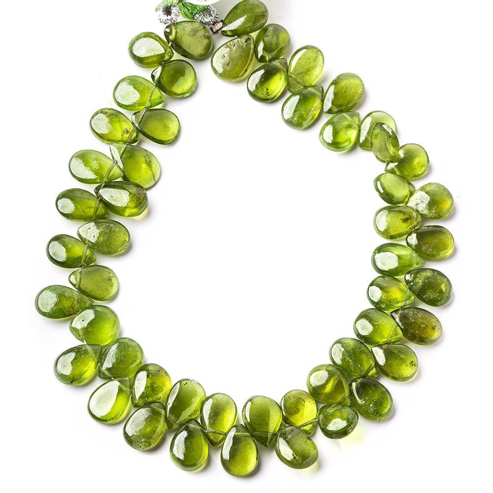 10x7mm Idocrase Plain Pear Beads 8 inch 56 pieces - The Bead Traders