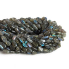10x7mm Labradorite Handcut Ovals 12 inch 30 beads - The Bead Traders