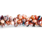 10x7mm Mystic Agate Plain Pears 8 inch 45 beads - The Bead Traders