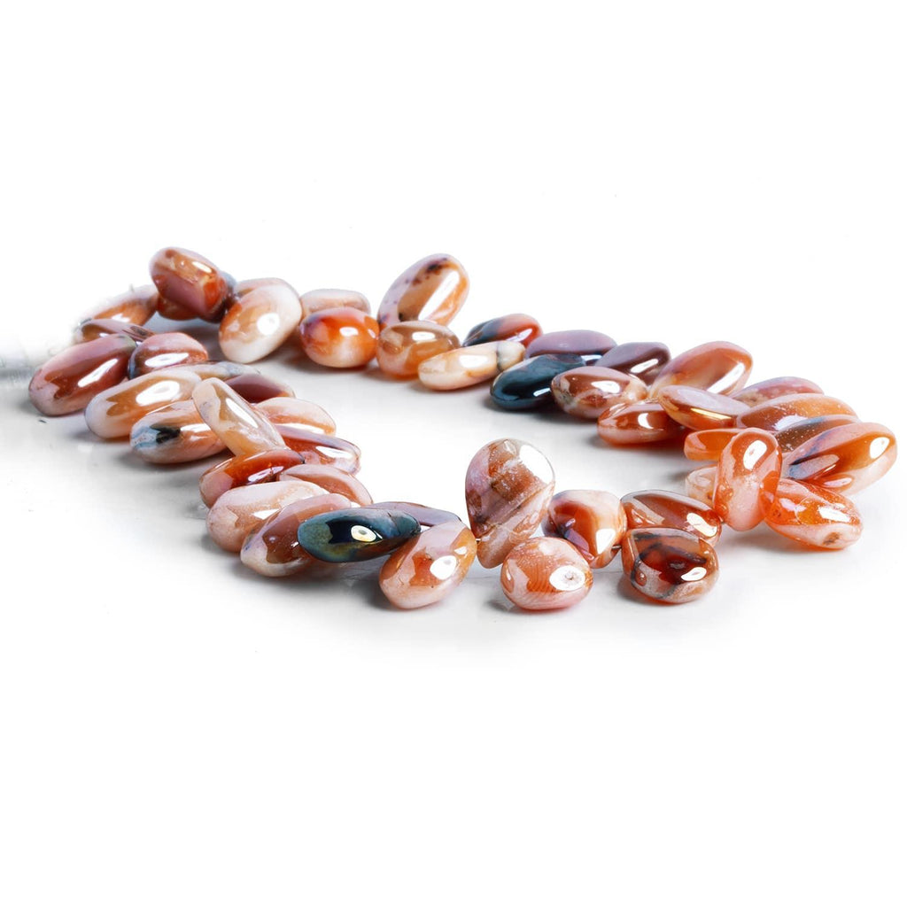 10x7mm Mystic Agate Plain Pears 8 inch 45 beads - The Bead Traders