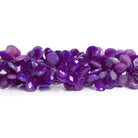 10x7mm Purple Chalcedony Faceted Pears 7.5 inch 51 beads - The Bead Traders