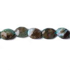 10x8-12x8mm Blue Peruvian Opal faceted oval beads 13 inch 31 pieces - The Bead Traders