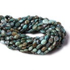 10x8-12x8mm Blue Peruvian Opal faceted oval beads 13 inch 31 pieces - The Bead Traders