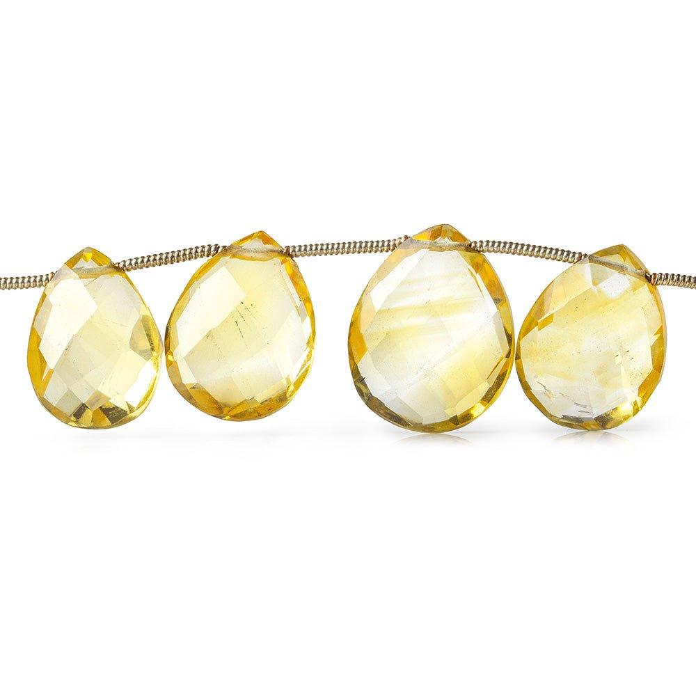 10x8-14x11mm Citrine Faceted Pears 7 inch 16 beads - The Bead Traders