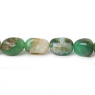 10x8-14x8mm Chrysoprase and Matrix Plain Nugget Beads 15 inch 28 pcs - The Bead Traders