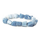 10x8-15x9mm Owyhee Denim Blue Opal faceted nuggets 8 inch 16 Beads - The Bead Traders