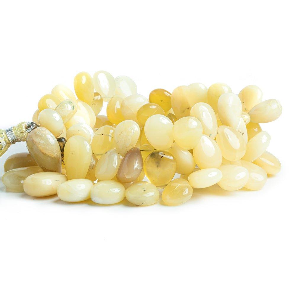 10x8mm-16x11mm Yellow Opal Plain Pear Beads 16 inch 87 pieces - The Bead Traders