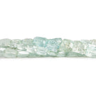 10x8mm Aquamarine Faceted Rectangles 8 inch 23 beads - The Bead Traders