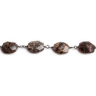 10x8mm Bronzite faceted nugget Black Chain by the foot 19 pcs - The Bead Traders