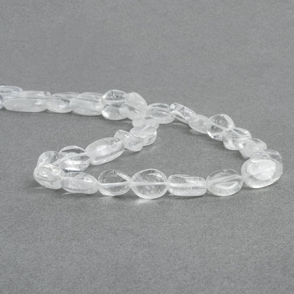 10x8mm Crystal Quartz Plain Ovals 12 inch 30 beads - The Bead Traders