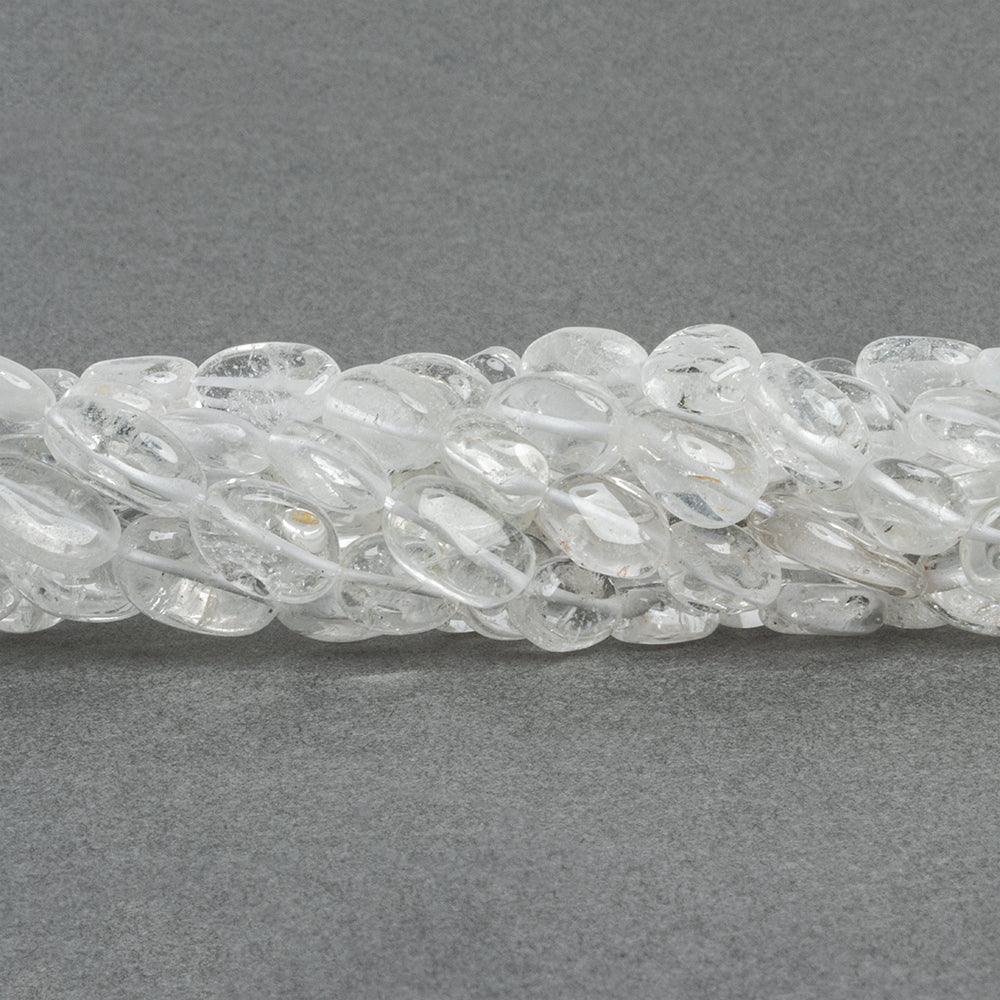 10x8mm Crystal Quartz Plain Ovals 12 inch 30 beads - The Bead Traders
