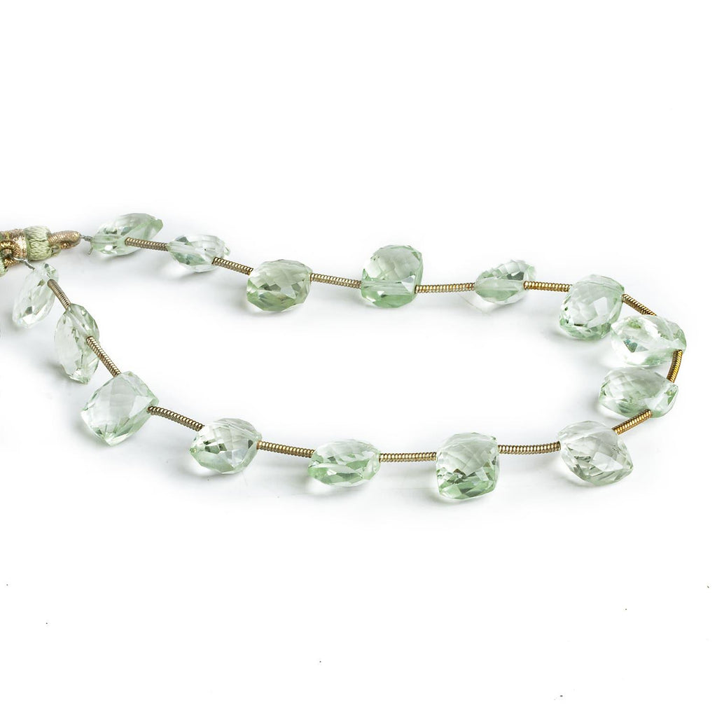 10x8mm Prasiolite Faceted Rectangles 8.5 inch 15 beads - The Bead Traders