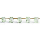 10x8mm Prasiolite Faceted Rectangles 8.5 inch 15 beads - The Bead Traders
