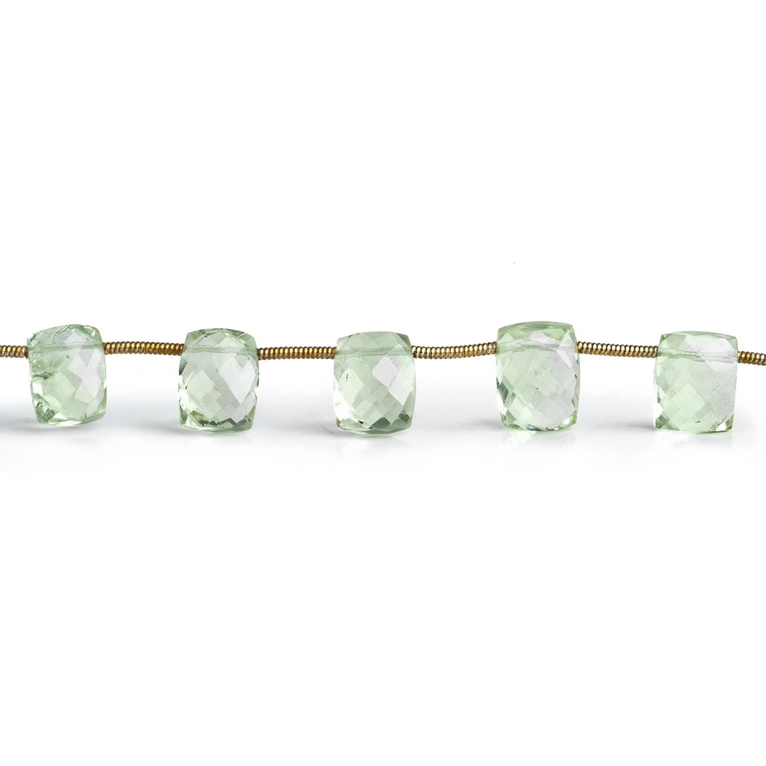 10x8mm Prasiolite Faceted Rectangles 8.5 inch 15 beads - The Bead Traders