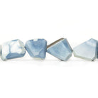 10x9-14x11mm Owyhee Denim Blue Opal faceted nugget 8 inch 15 beads - The Bead Traders