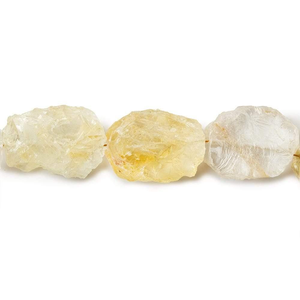 10x9-15x13mm Citrine Beads Hammer Faceted Ovals 8 inch 16 pcs - The Bead Traders