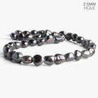 10x9mm-12x10mm Dark Smoky Plum Large Hole Baroque Freshwater Pearls 16 inch 38 pieces - The Bead Traders