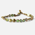 11-12mm Mustard Green Hexagon Fancy Blister Freshwater Pearls 15.5 inch 32 pieces - The Bead Traders