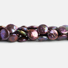 11-12mm Purple Coin Pearls 16 inch 33 beads - The Bead Traders