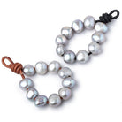 11-12mm Silver Lilac Large Hole Baroque Pearls Set of 10 - The Bead Traders