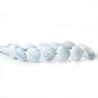 11-13mm Denim Blue Opal faceted coin beads 8 inch 13 pieces - The Bead Traders