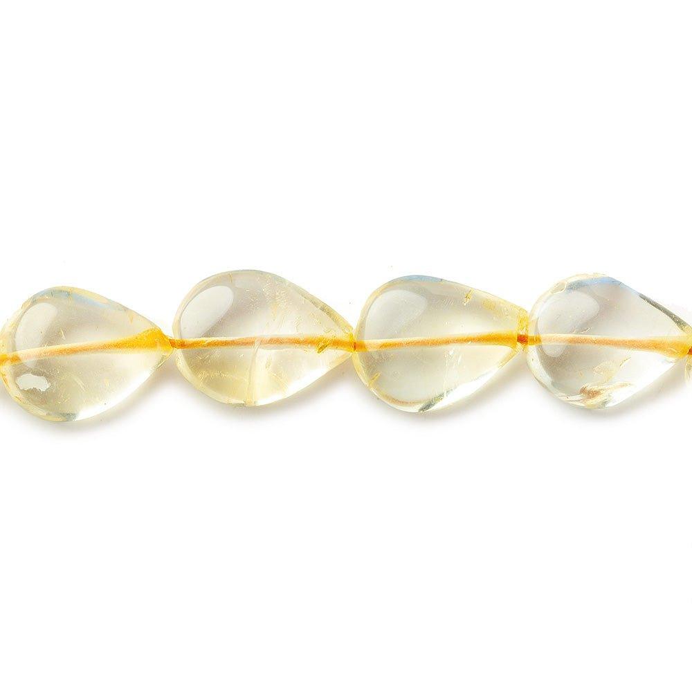 11-14mm Citrine Plain Pear Beads 13 inches 26 pieces - The Bead Traders