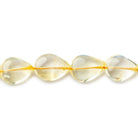 11-14mm Citrine Plain Pear Beads 13 inches 26 pieces - The Bead Traders