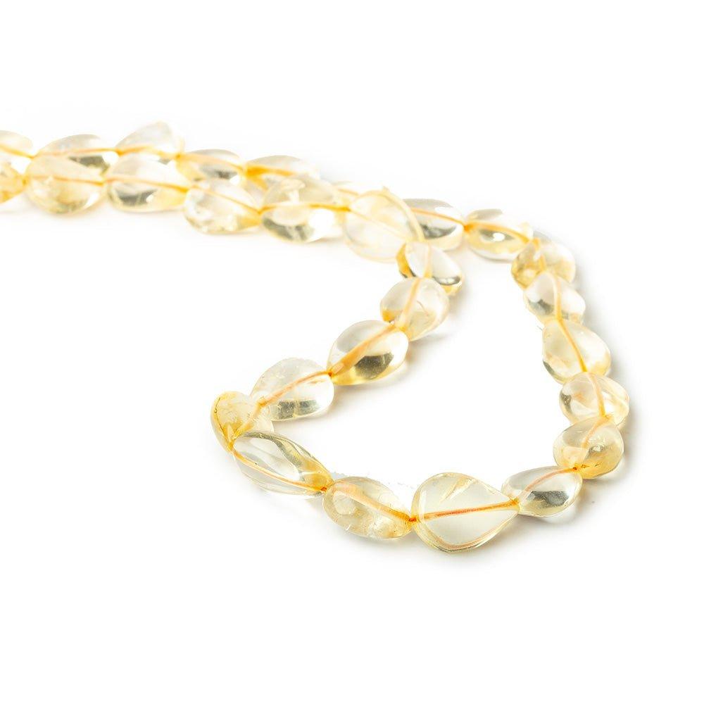 11-14mm Citrine Plain Pear Beads 13 inches 26 pieces - The Bead Traders