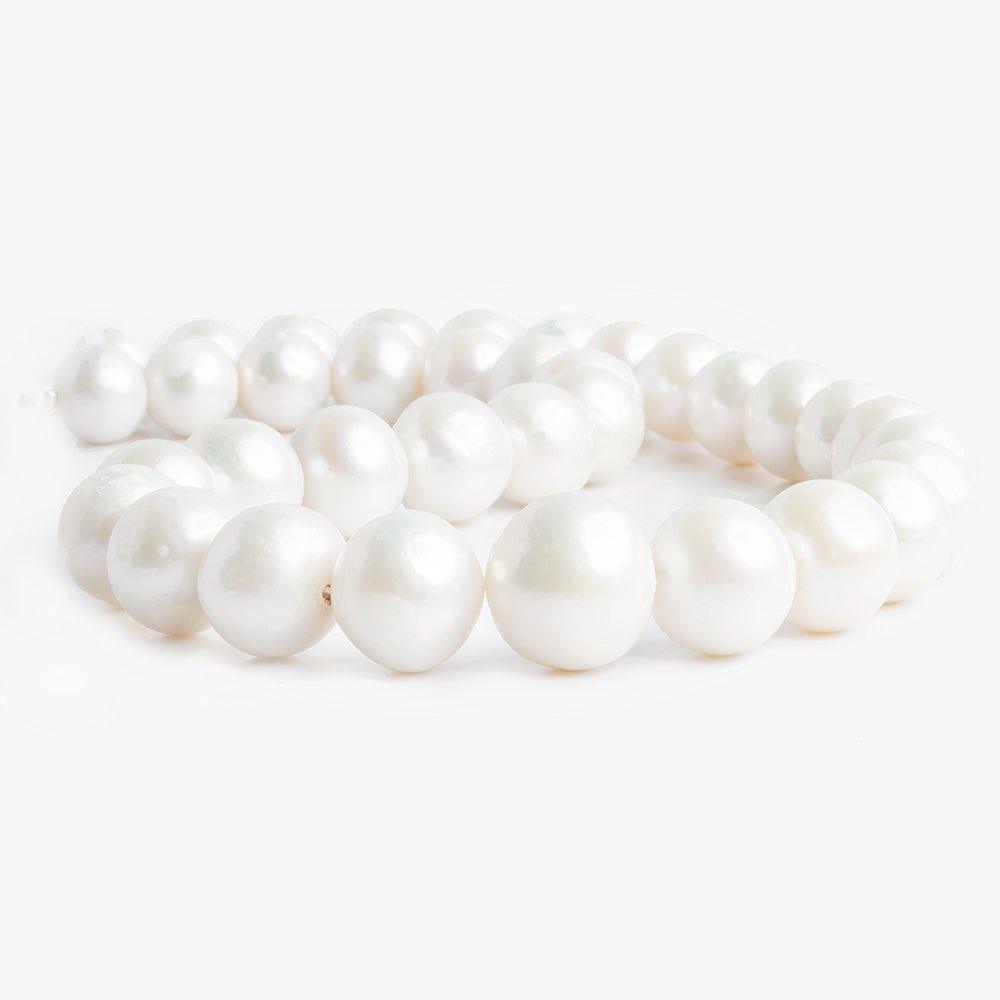 11.5x10mm-14.5x15.5mm Off White Baroque Freshwater Pearls 16.5 inch 35 pieces - The Bead Traders