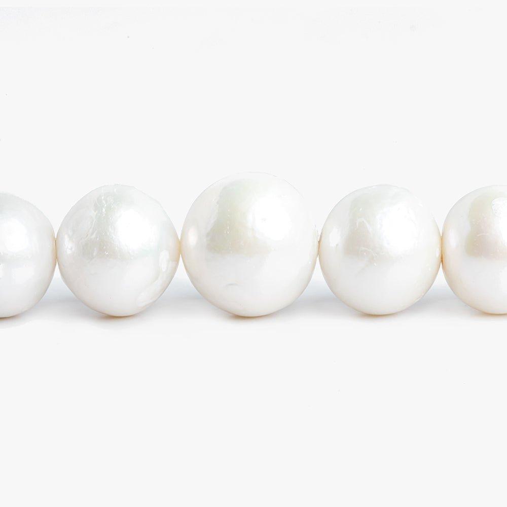 11.5x10mm-14.5x15.5mm Off White Baroque Freshwater Pearls 16.5 inch 35 pieces - The Bead Traders