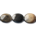 116x13-20x15mm Multi Oligoclase Feldspar plain ovals 15.5 inch 21 beads - The Bead Traders