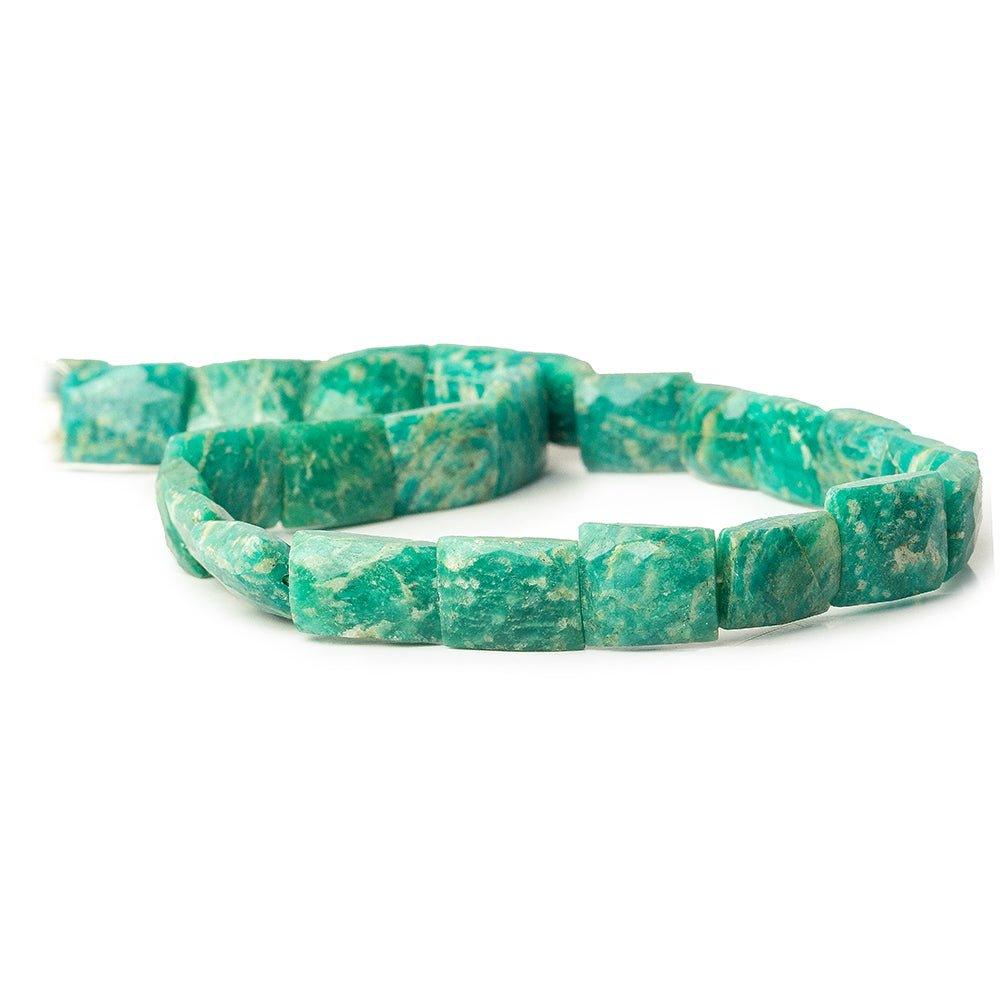 11mm Amazonite Faceted Rectangle Beads, 15.5 inch - The Bead Traders