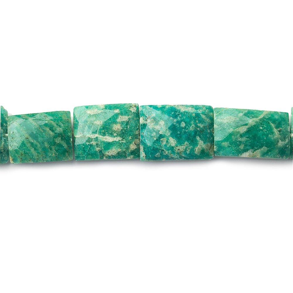 11mm Amazonite Faceted Rectangle Beads, 15.5 inch - The Bead Traders