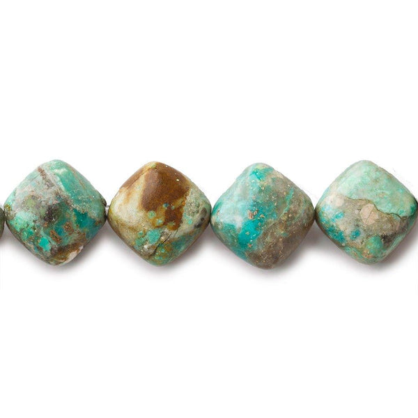 11mm Chrysocolla plain pillows 16 inch 36 beads