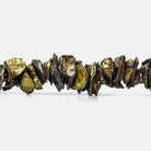 11mm Copperish Brown-Green Freshwater Pearl Center Drill Keshi 15 inch 100 pcs - The Bead Traders