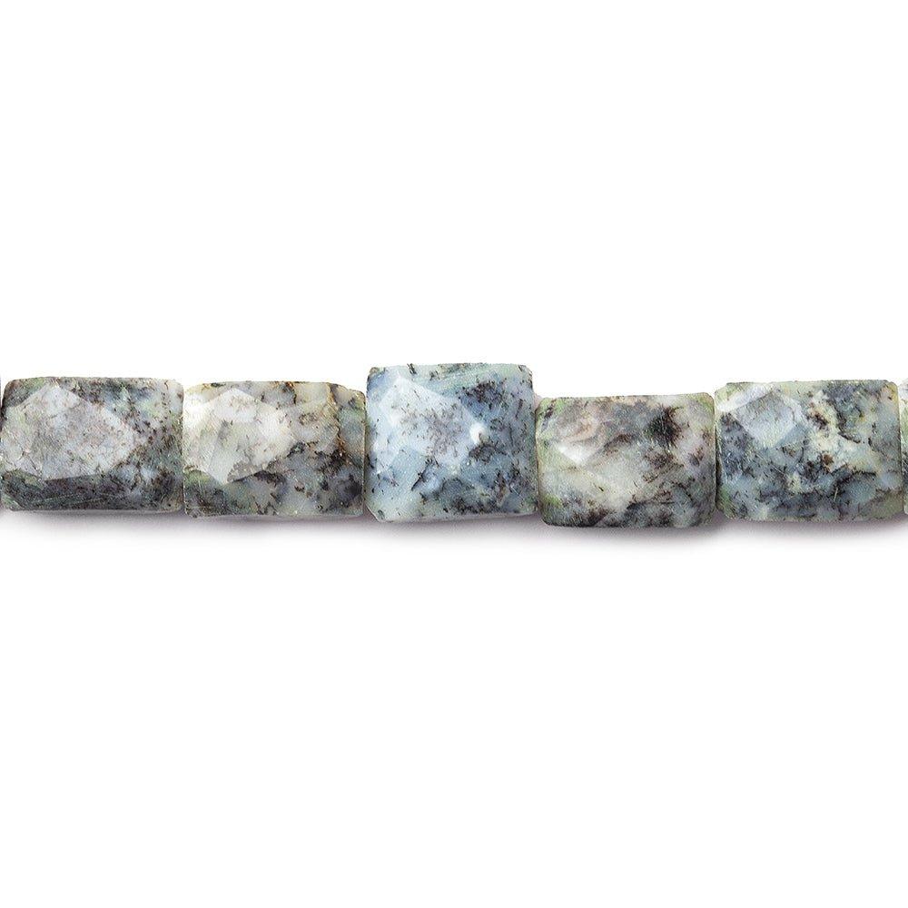 11mm Dendritic Opal Faceted Rectangle Beads, 15 inch - The Bead Traders