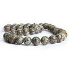 11mm Medical Stone Plain Round Beads 16 inch 37 pieces - The Bead Traders