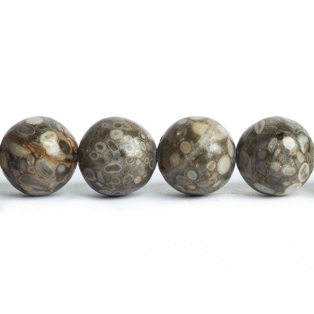 11mm Medical Stone Plain Round Beads 16 inch 37 pieces - The Bead Traders