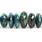 11mm Tanzanian Kyanite Faceted Rondelle Beads 8 inch 27 pieces - The Bead Traders