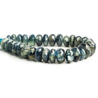 11mm Tanzanian Kyanite Faceted Rondelle Beads 8 inch 27 pieces - The Bead Traders