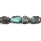 11x10-13x9mm Labradorite Faceted Nuggets Bead 16 inch 31 pieces - The Bead Traders