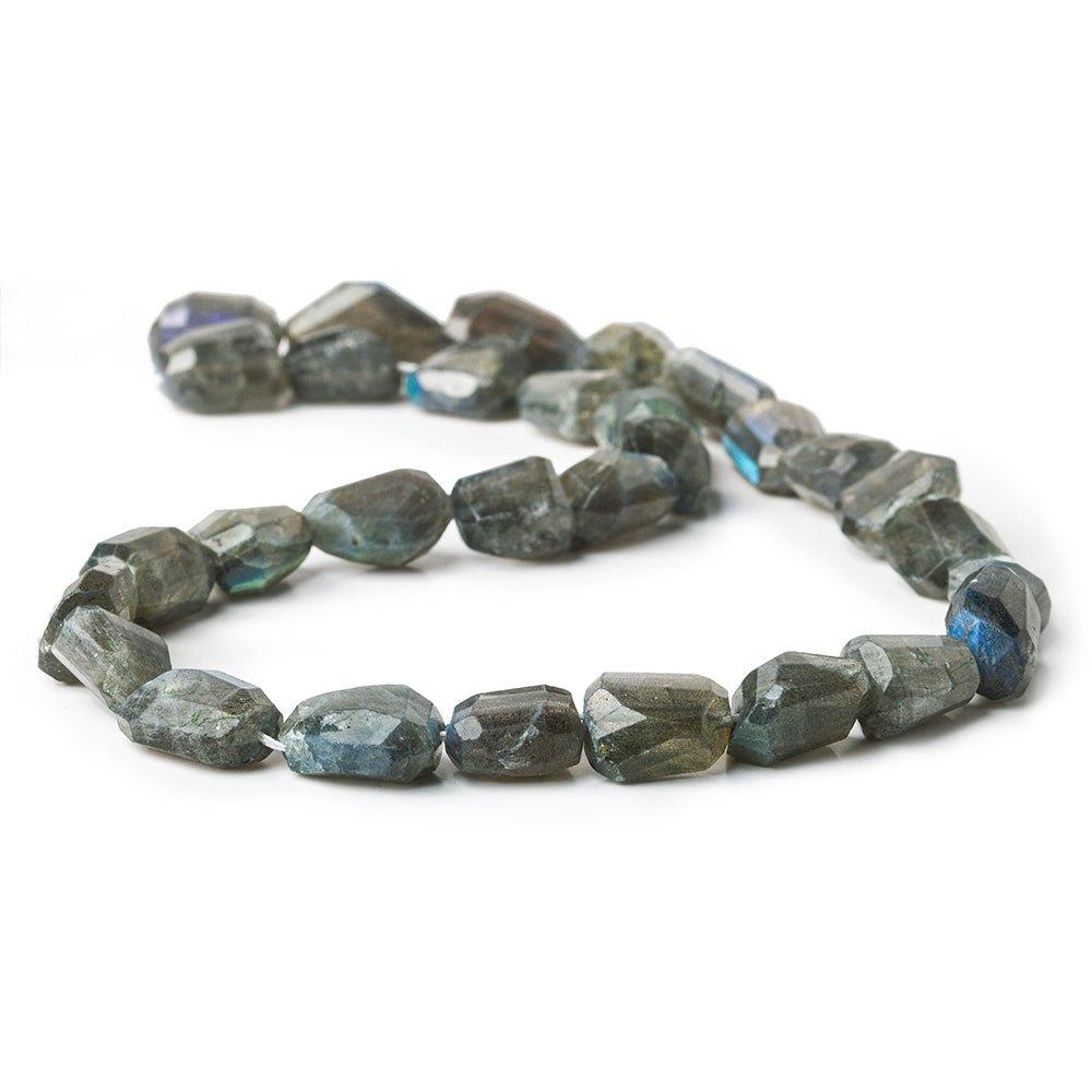 11x10-13x9mm Labradorite Faceted Nuggets Bead 16 inch 31 pieces - The Bead Traders