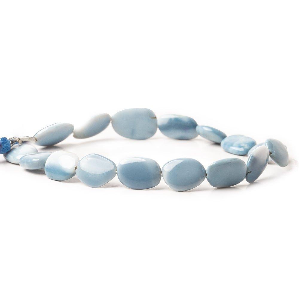 11x10-15x11mm Owyhee Denim Blue Opal plain nugget beads 8.5 inch 16 pieces - The Bead Traders