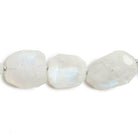 11x10-15x9mm Rainbow Moonstone faceted nugget beads 14 inch 29 pieces - The Bead Traders