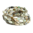 11x10mm-14x10mm Peruvian Dendritic Opal Faceted Ovals 15 inch 30 beads - The Bead Traders